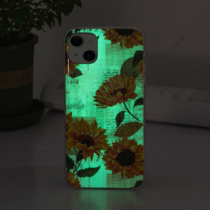 Deksel iPhone 13 Fluorescerende Blomsterserie Beskyttelse Deksel