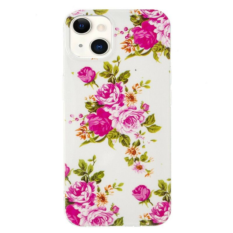 Deksel iPhone 13 Fluorescerende Liberty-blomster