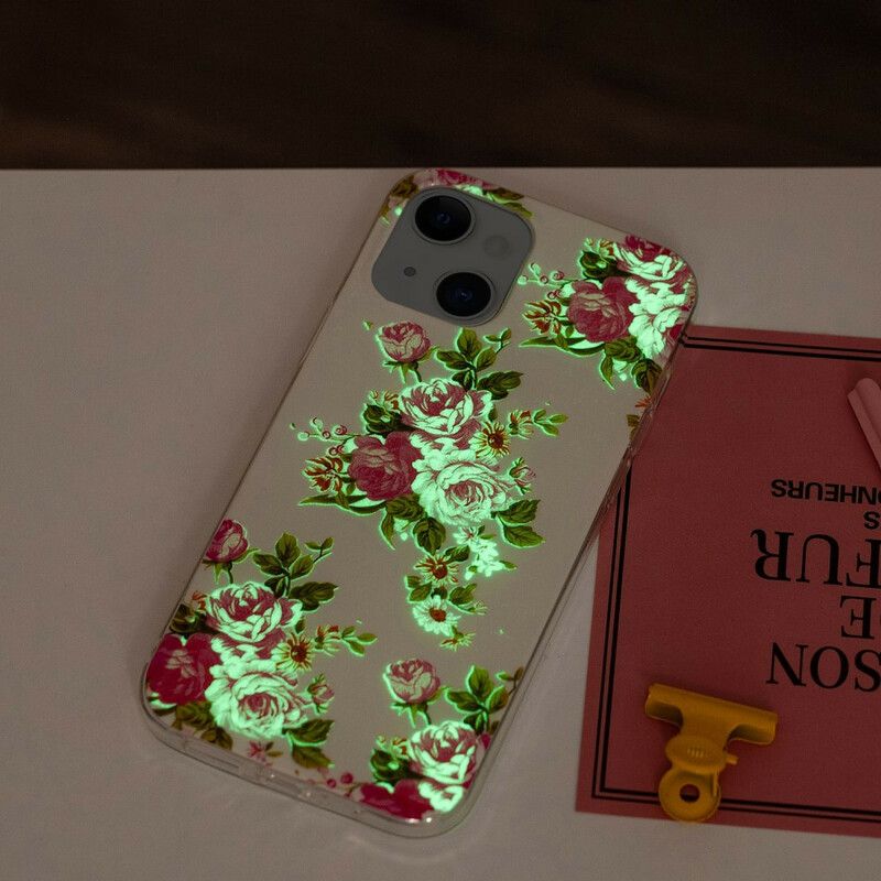 Deksel iPhone 13 Fluorescerende Liberty-blomster