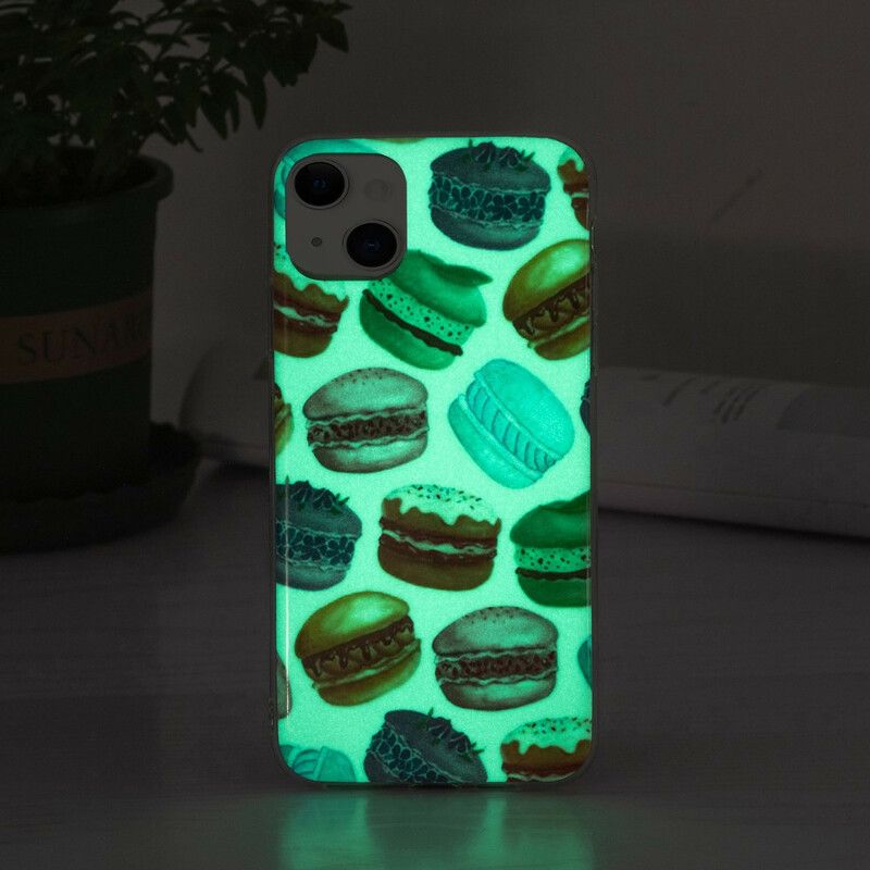 Deksel iPhone 13 Fluorescerende Makroner