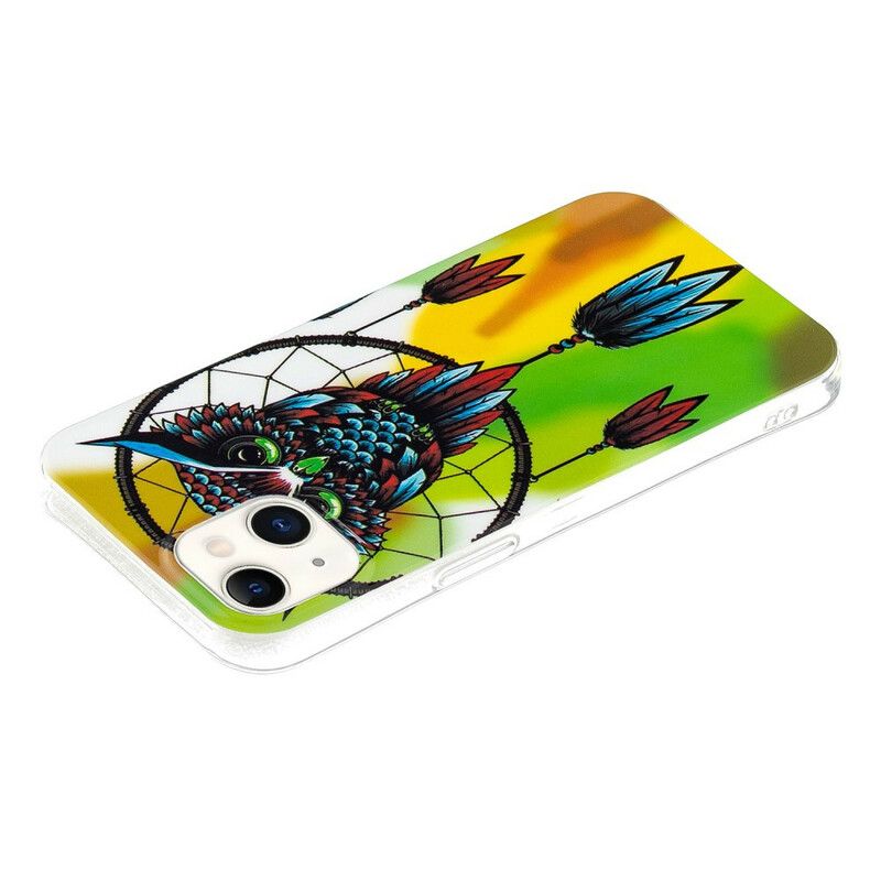 Deksel iPhone 13 Fluorescerende Owl Dream Catcher Beskyttelse Deksel