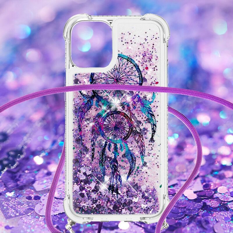 Deksel iPhone 13 Glitter Drawstring Dream Catcher