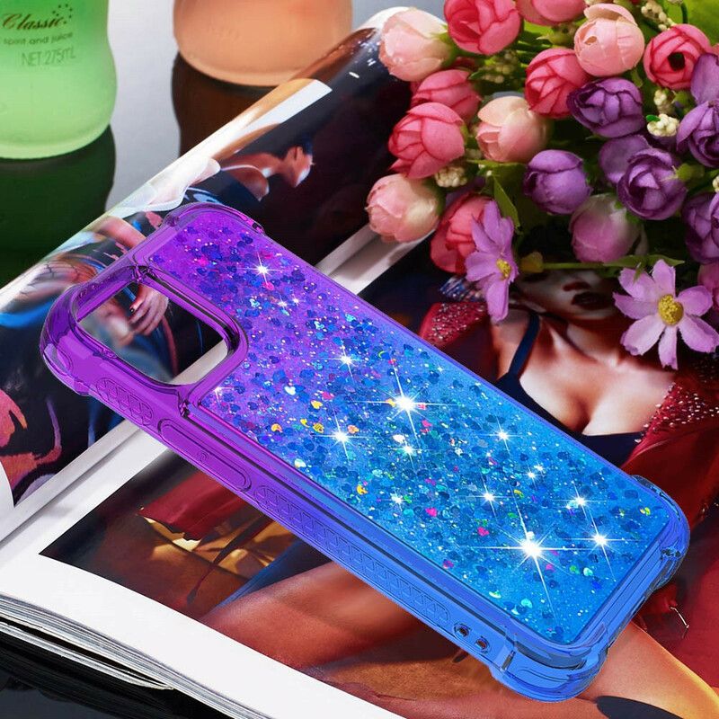 Deksel iPhone 13 Glitterfarger Beskyttelse Deksel