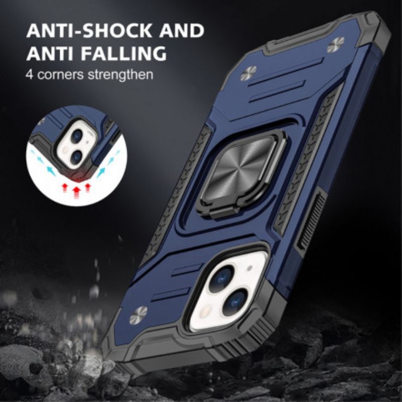 Deksel iPhone 13 Mobildeksel Style Armor Ring-stativ