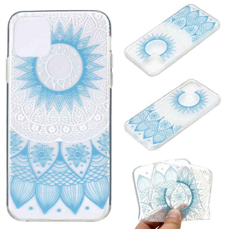 Deksel iPhone 13 Transparent Farget Mandala Beskyttelse Deksel