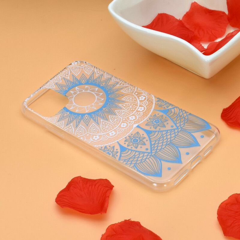 Deksel iPhone 13 Transparent Farget Mandala Beskyttelse Deksel