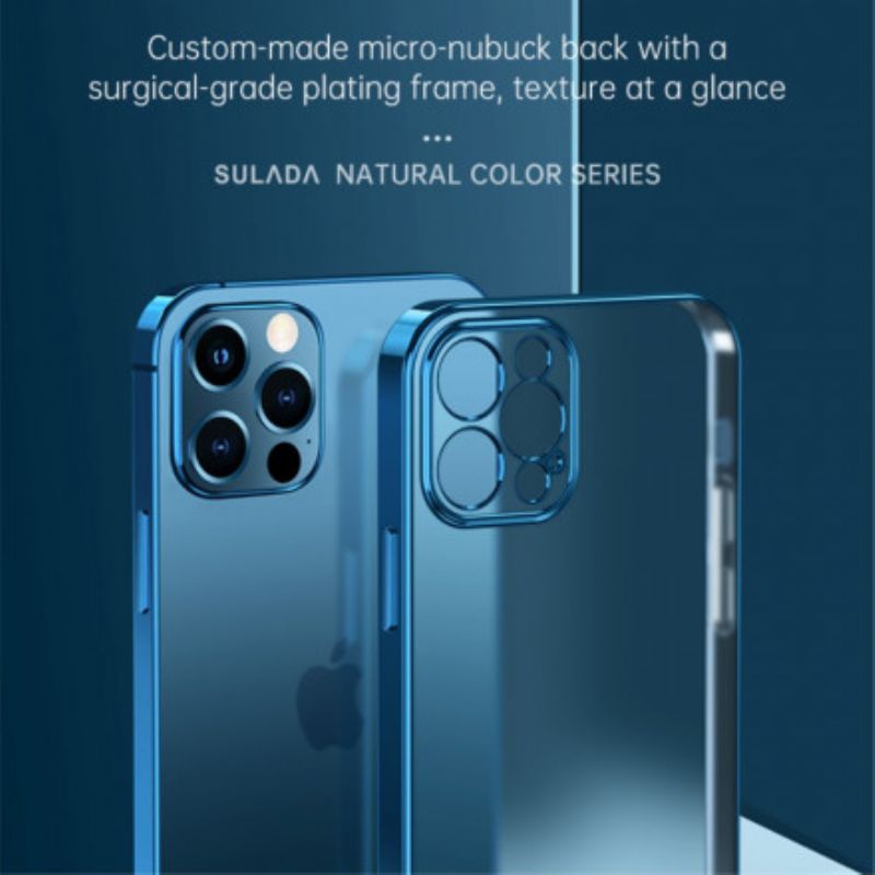 Deksel iPhone 13 Transparente Kanter Style Metal Sulada
