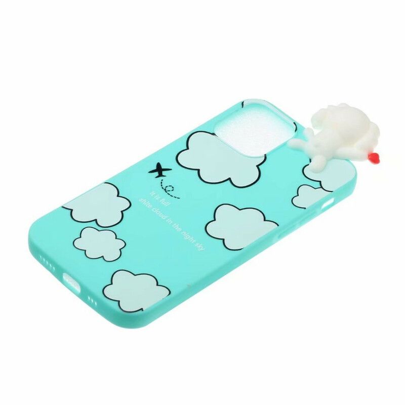 Deksel Til iPhone 13 Dog In The Clouds 3d