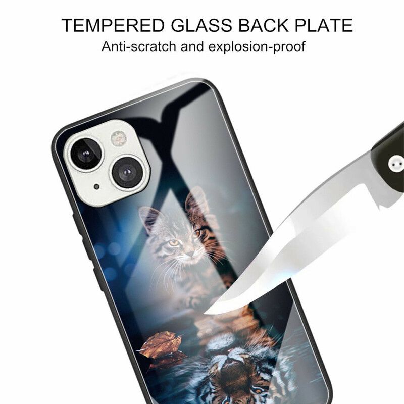 Deksel Til iPhone 13 Herdet Glass My Tiger