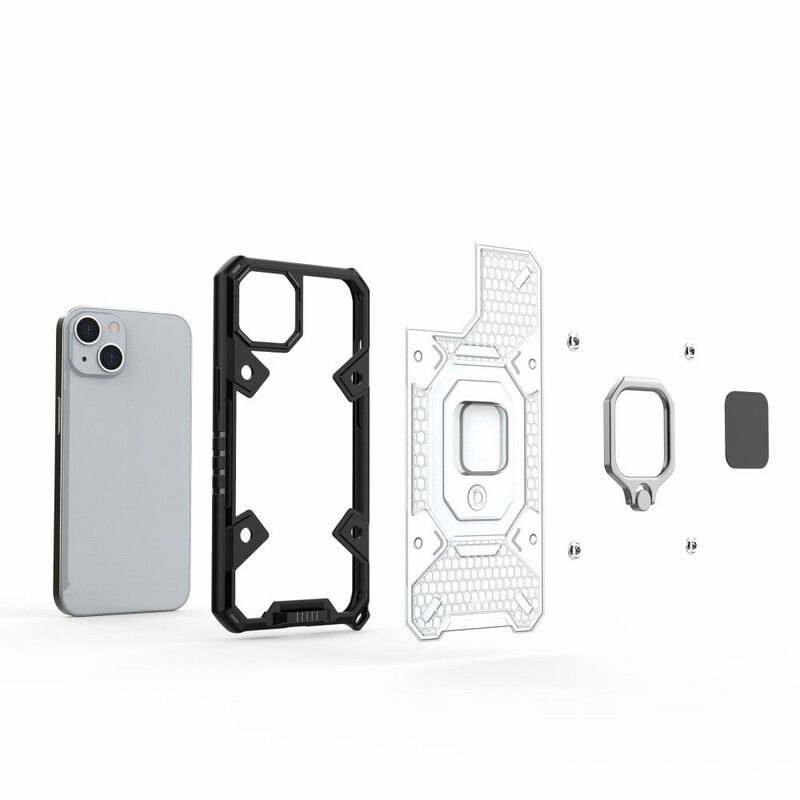 Deksel Til iPhone 13 Honeycomb With Ring