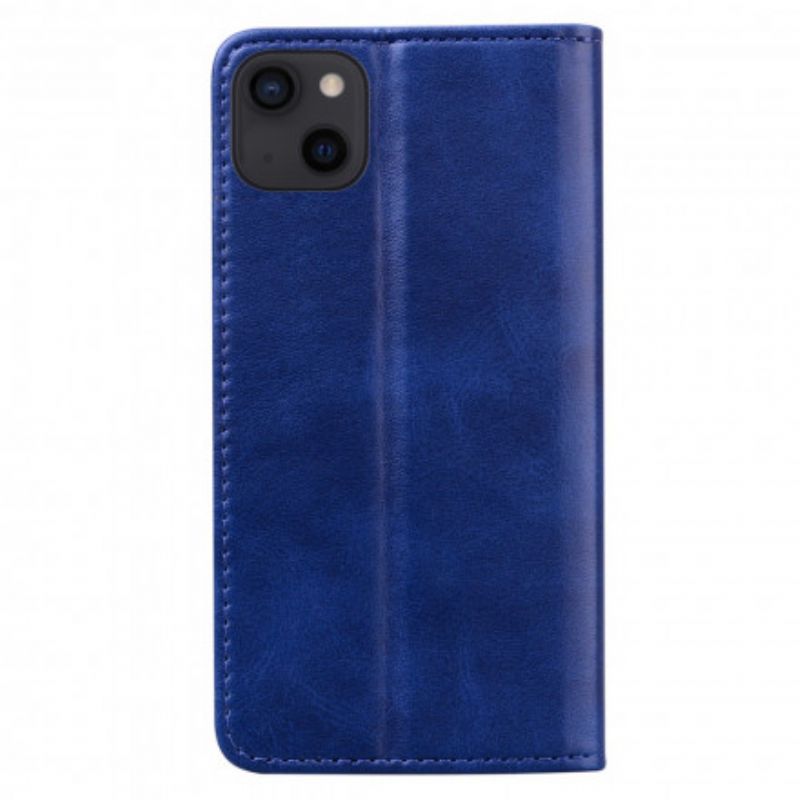 Folio Deksel iPhone 13 Bicolor Business Leather Effect