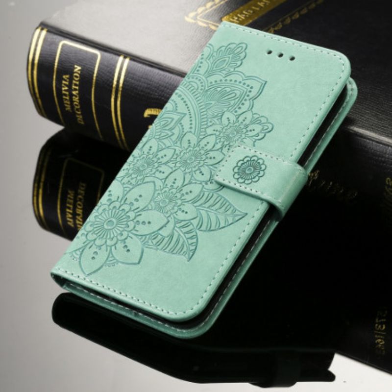 Folio Deksel iPhone 13 Blomstertrykk