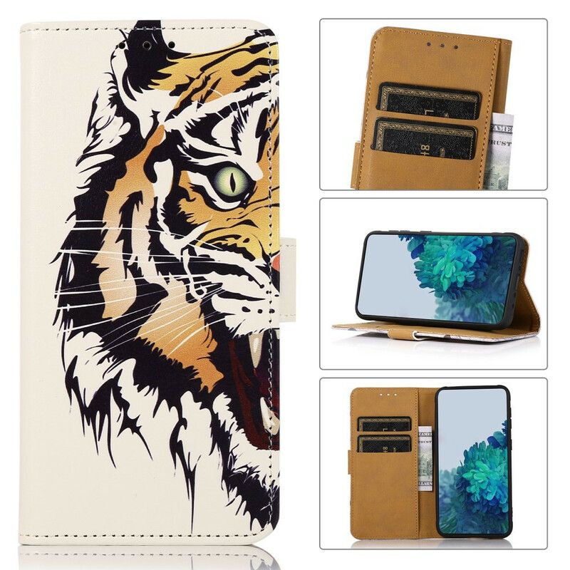 Folio Deksel iPhone 13 Fierce Tiger Beskyttelse Deksel