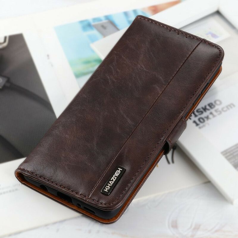 Folio Deksel iPhone 13 Khazneh Elegance Leather Style