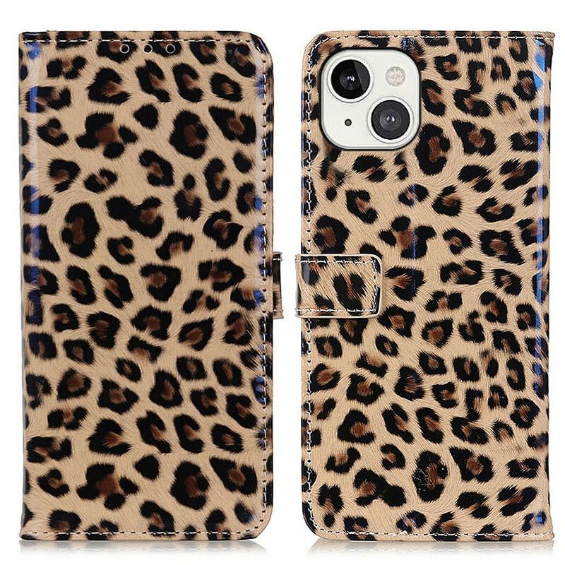 Folio Deksel iPhone 13 Leopard