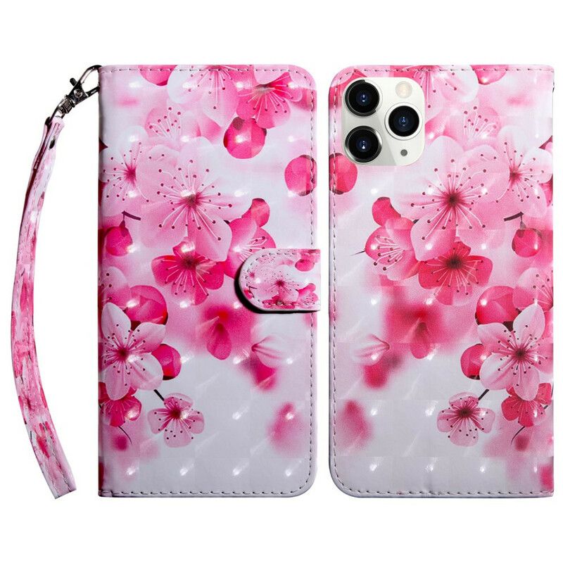 Folio Deksel iPhone 13 Light Spot Flowers Blossom