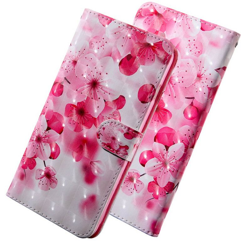 Folio Deksel iPhone 13 Light Spot Flowers Blossom