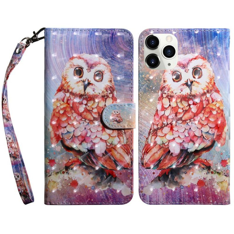 Folio Deksel iPhone 13 Light Spot Germain The Owl Beskyttelse Deksel