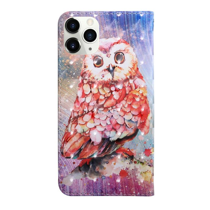 Folio Deksel iPhone 13 Light Spot Germain The Owl Beskyttelse Deksel