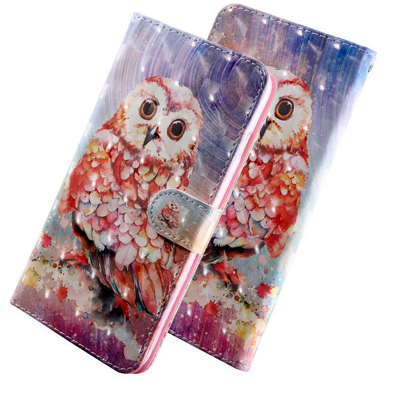 Folio Deksel iPhone 13 Light Spot Germain The Owl Beskyttelse Deksel