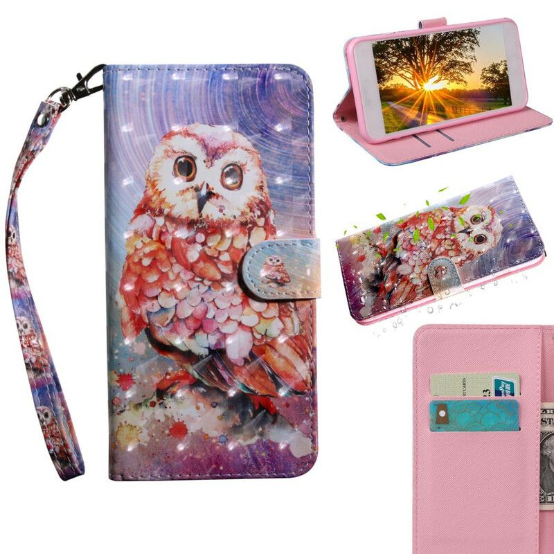 Folio Deksel iPhone 13 Light Spot Germain The Owl Beskyttelse Deksel