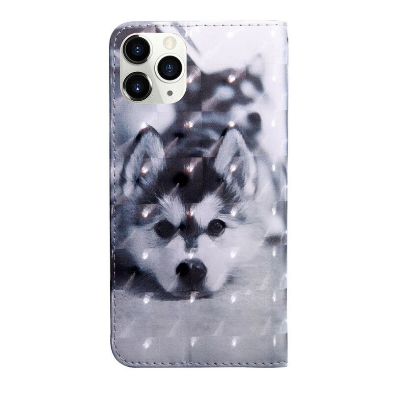 Folio Deksel iPhone 13 Light Spot Gustave The Dog Beskyttelse Deksel