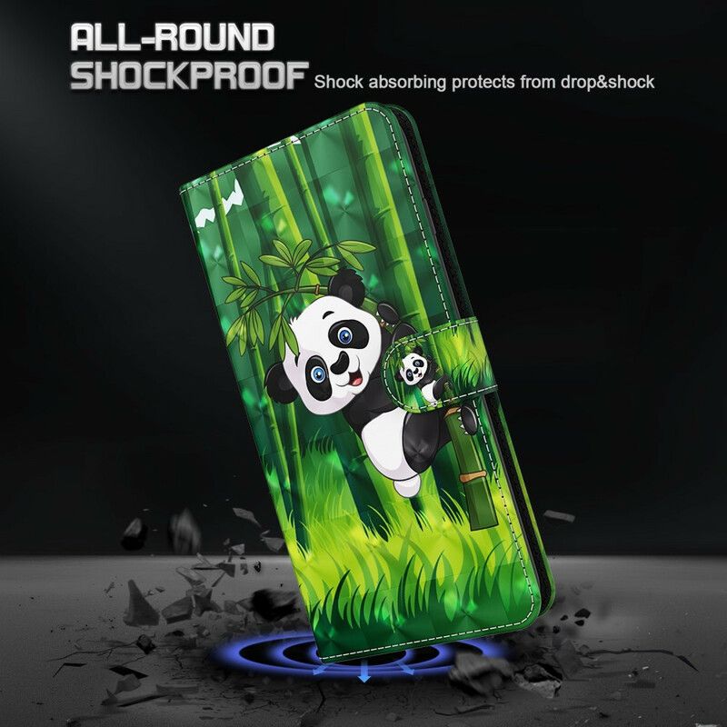 Folio Deksel iPhone 13 Panda Og Bambus