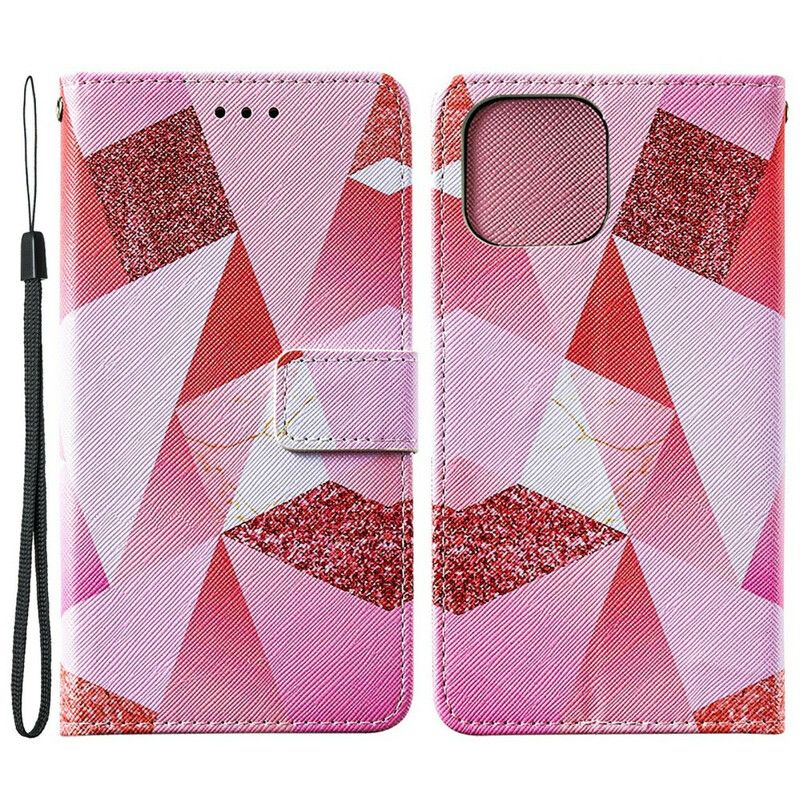 Folio Deksel iPhone 13 Pro Graphic Pink