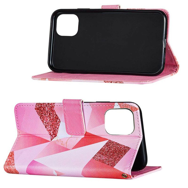 Folio Deksel iPhone 13 Pro Graphic Pink