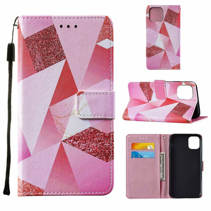 Folio Deksel iPhone 13 Pro Graphic Pink