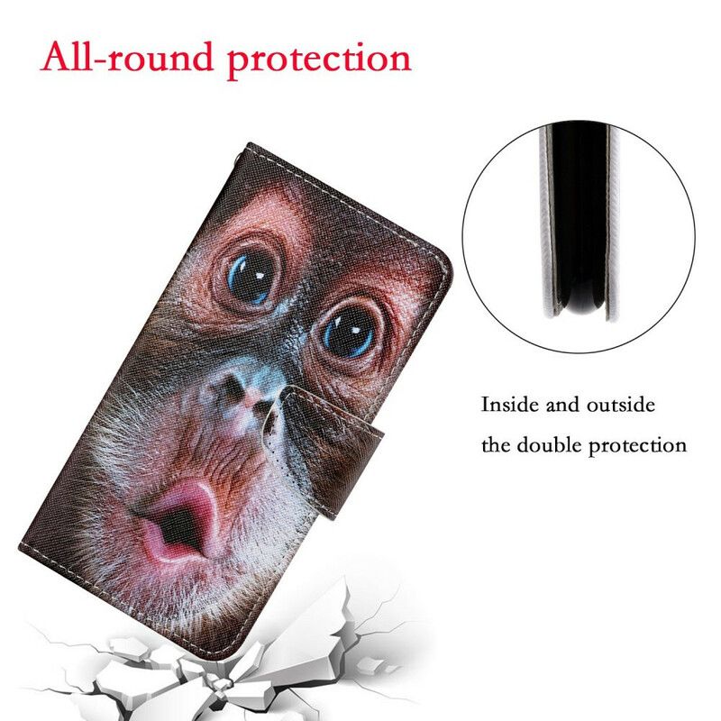 Folio Deksel iPhone 13 Thong Monkey