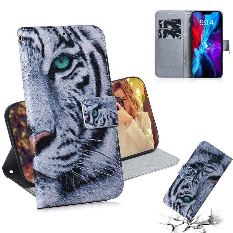 Folio Deksel iPhone 13 Tiger Face