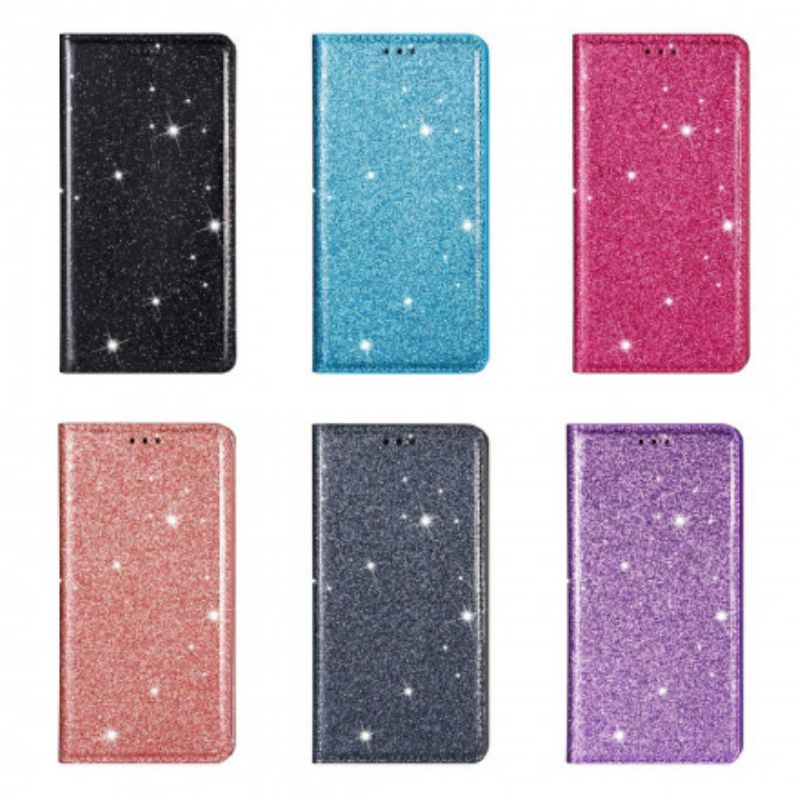 Folio Deksel Til iPhone 13 Glitter Style