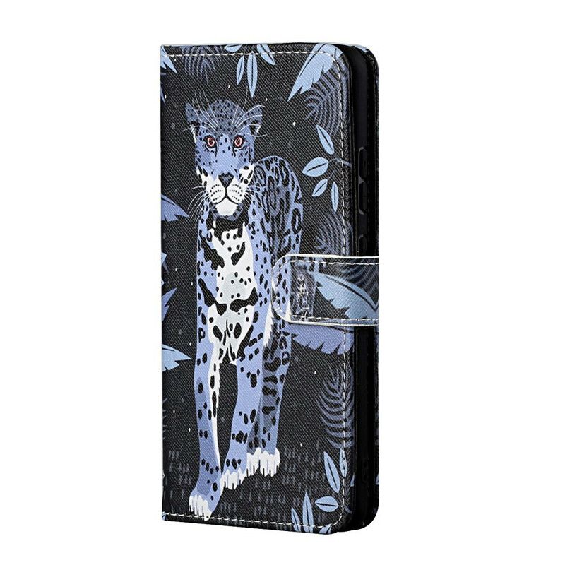 Folio Deksel Til iPhone 13 Leopard Strappy