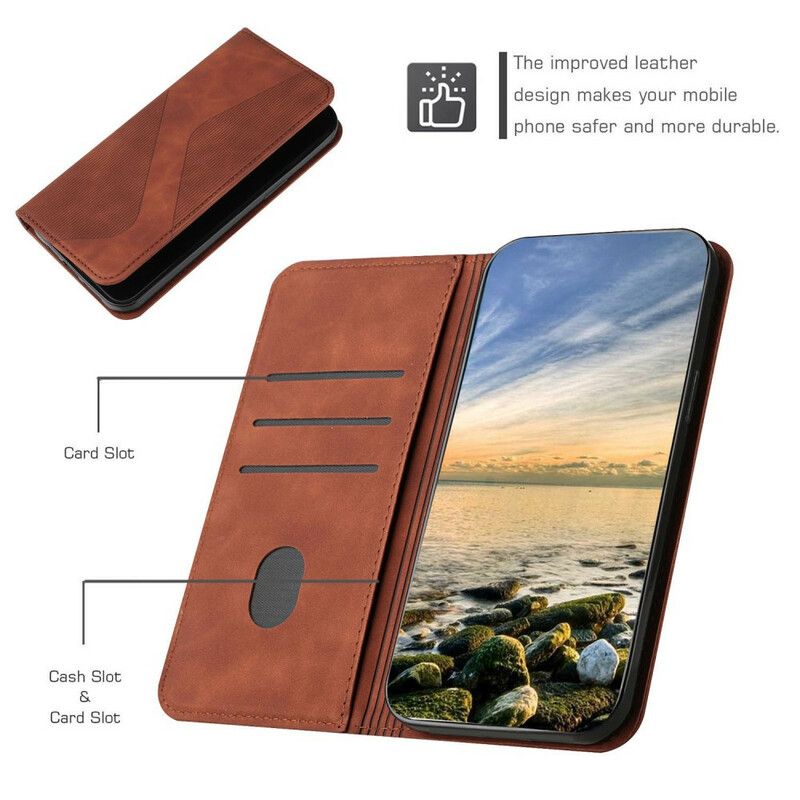 Folio Deksel Til iPhone 13 Style Leather S-design