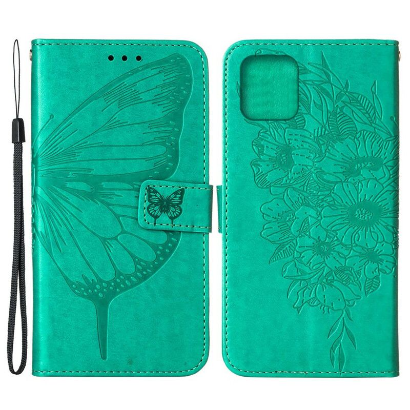 Lærdeksel Folio Deksel iPhone 13 Butterfly Design