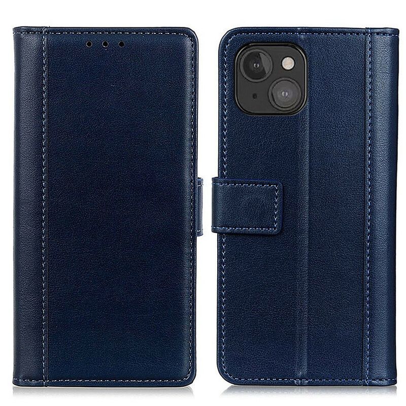 Lærdeksel Folio Deksel iPhone 13 Mobildeksel Faux Leather Ultra