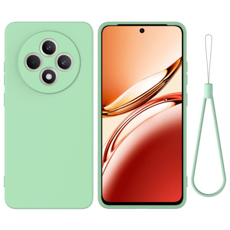 Deksel Oppo Reno 12f 5g Flytende Silikonstropp Beskyttelse Deksel