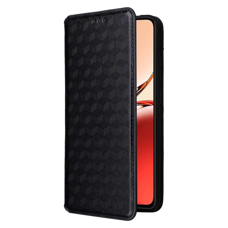 Folio Deksel Oppo Reno 12f 5g Diamantmønster