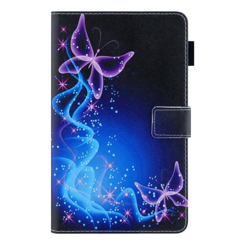 Folio Deksel Til Samsung Galaxy Tab A8 (2021) Fargerike Sommerfugler
