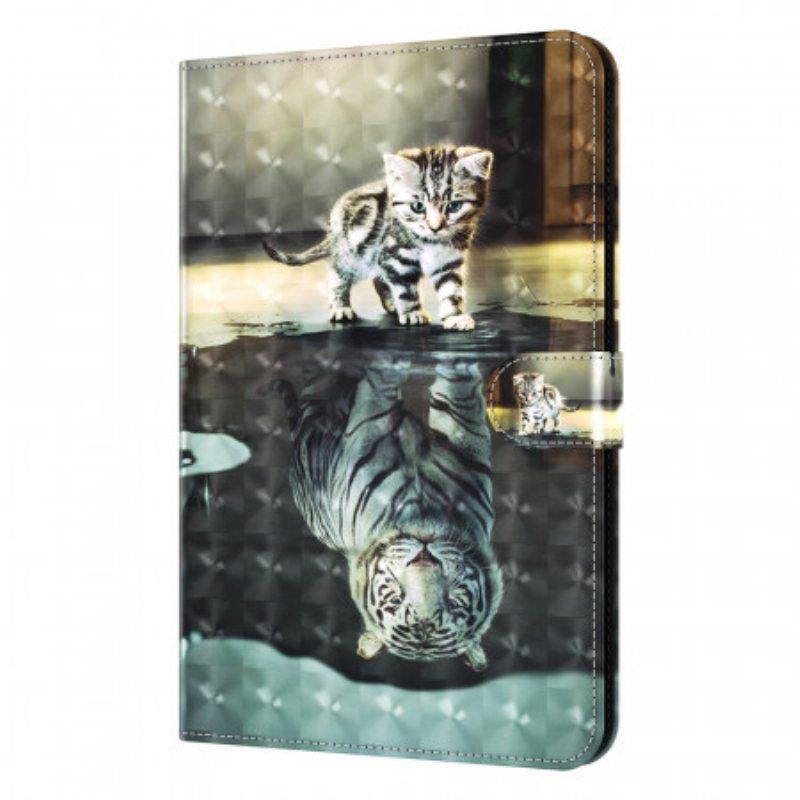 Folio Deksel Til Samsung Galaxy Tab A8 (2021) Light Spot Cat's Dream