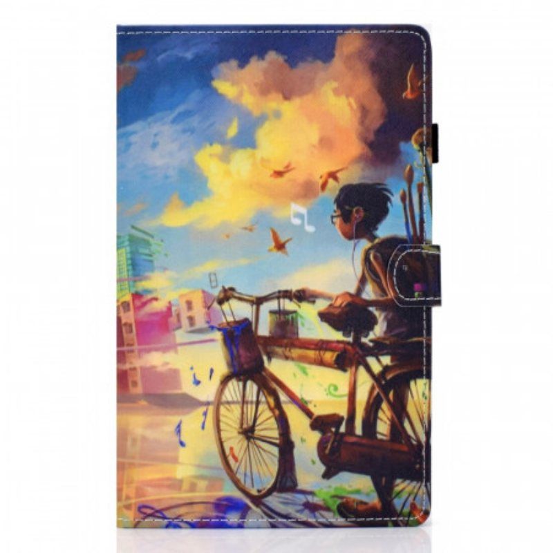 Folio Deksel Til Samsung Galaxy Tab A8 (2021) Sykkel Art