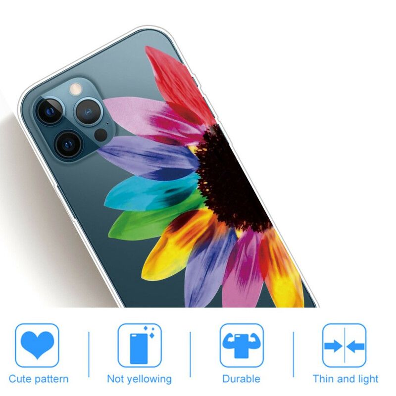 Deksel iPhone 13 Pro Max Fargerik Blomst Beskyttelse Deksel