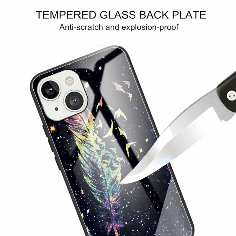 Deksel iPhone 13 Pro Max Fjærherdet Glass