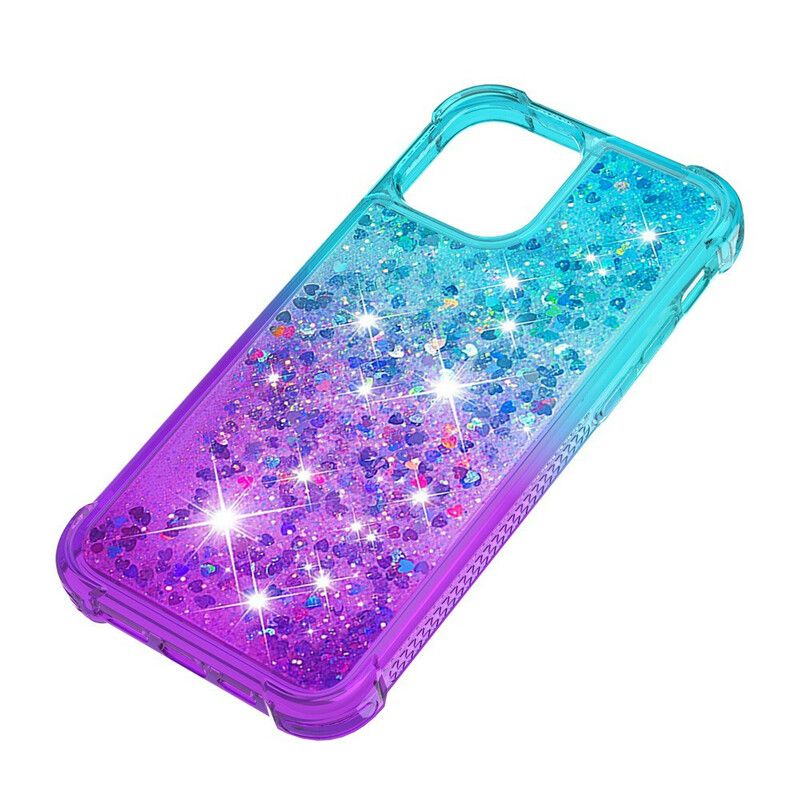 Deksel iPhone 13 Pro Max Glitterfarger