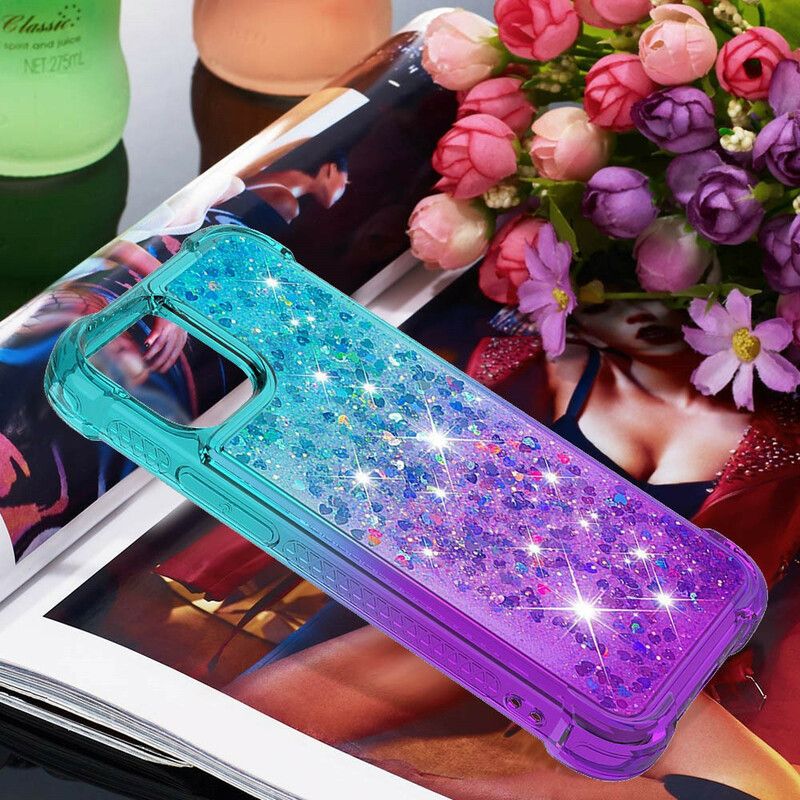 Deksel iPhone 13 Pro Max Glitterfarger