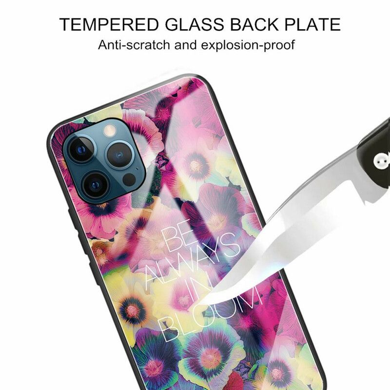Deksel iPhone 13 Pro Max Herdet Glass Vær Alltid I Blomst