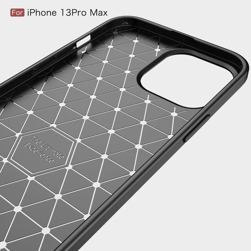 Deksel iPhone 13 Pro Max Mobildeksel Børstet Karbonfiber