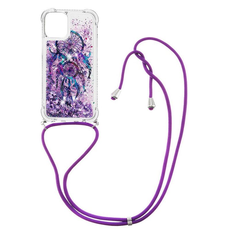 Deksel iPhone 13 Pro Max Mobildeksel Glitter Drawstring Dream Catcher