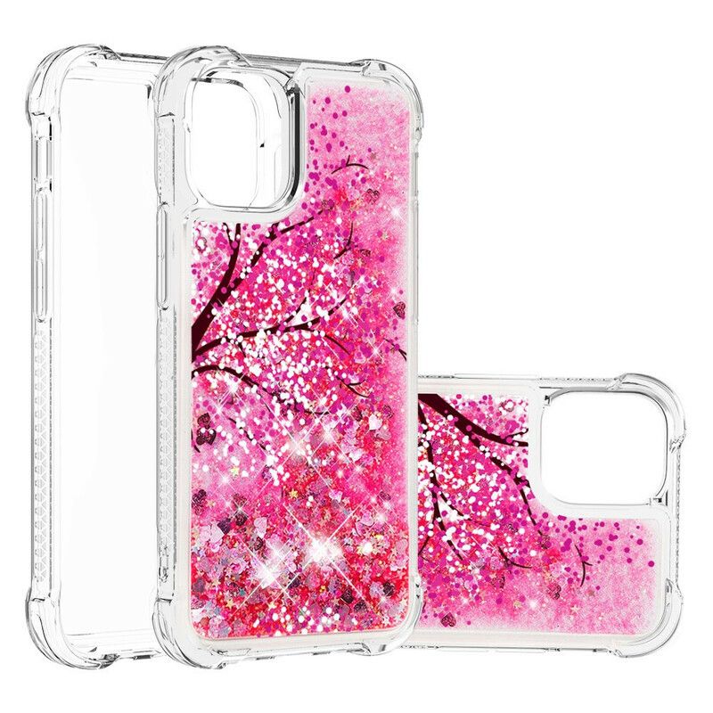 Deksel iPhone 13 Pro Max Mobildeksel Glitter Tree